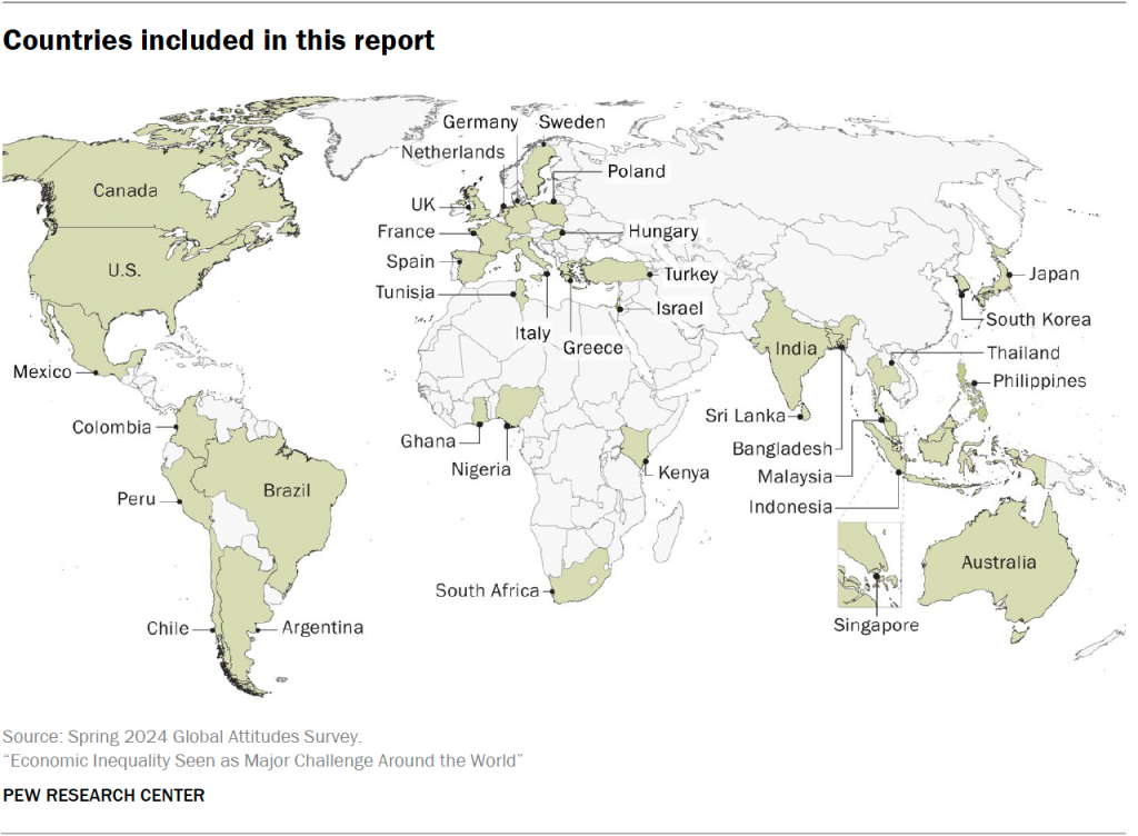 Countries included in this report