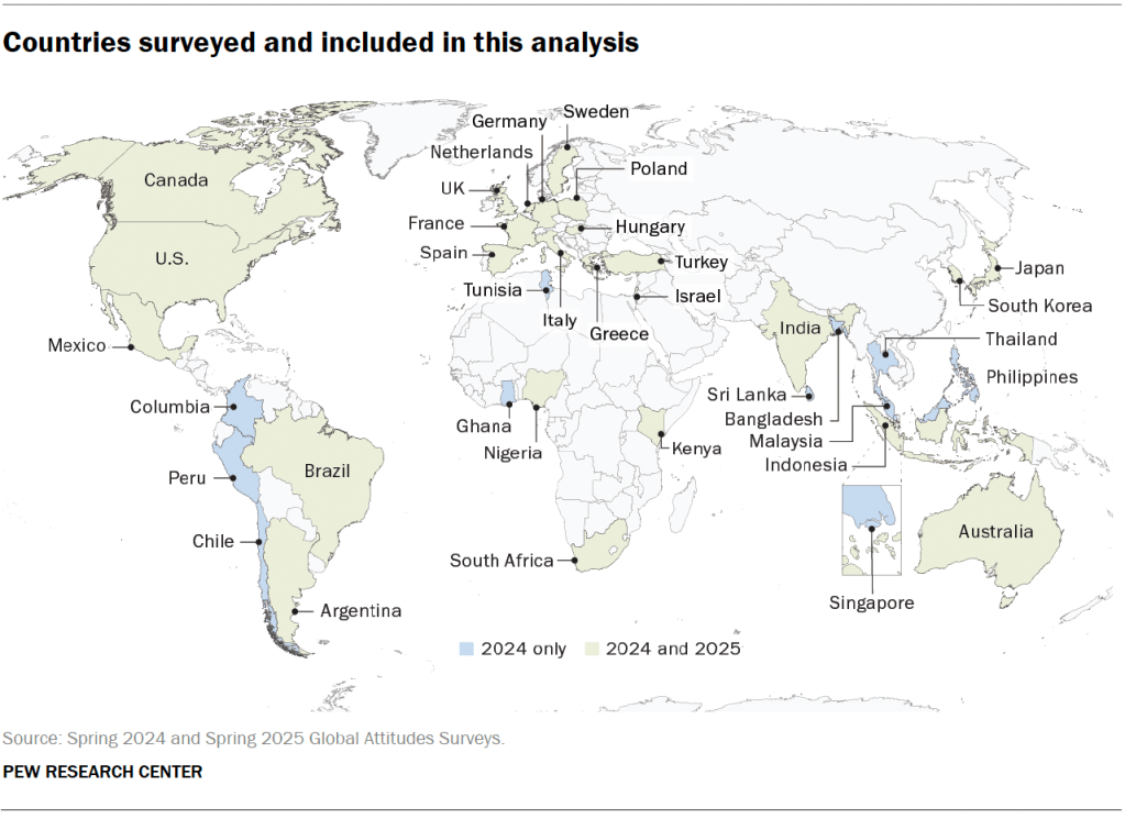 Countries surveyed and included in this analysis