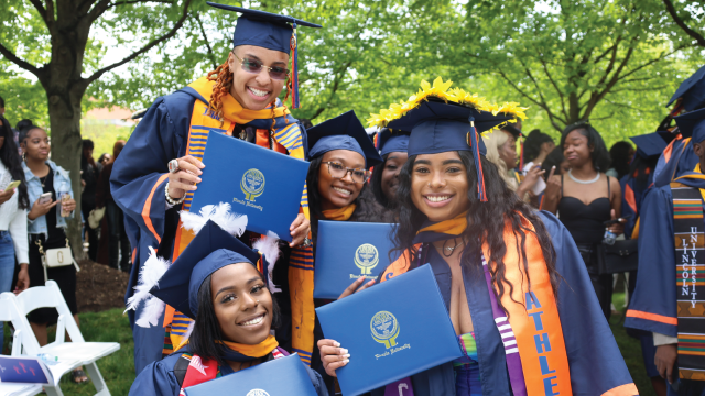 Lincoln University, a historically Black university in Pennsylvania, held its 164th commencement ceremony on May 7, 2023. (Lincoln University via Getty Images)